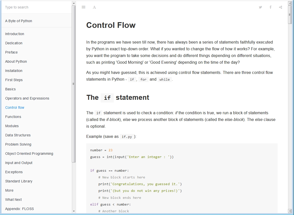 A Byte of Python